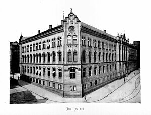 Nürnberger Prozesse im Justizpalast in Nürnberg