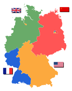 Besatzungszonen 1945 Teilung Deutschlands