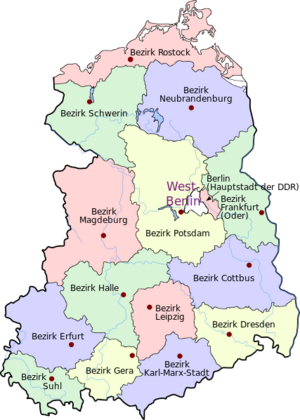 DDR Bezirke DDR Länder