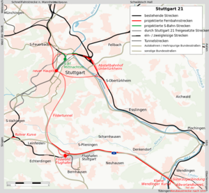 Stuttgart 21 - Karte