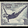 Olympische Sommerspiele Turmspringen Briefmarke