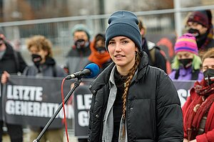 Carla Hinrichs, Sprecherin der Letzten Generation Letzte Generation