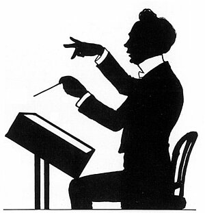 Karikatur von Richard Strauss