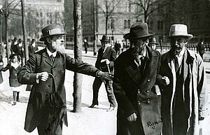 Die menschewistischen Sprecher in Stockholm, 1917