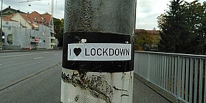 Sticker I love lockdown