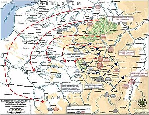 Karte Schlieffen-Plan