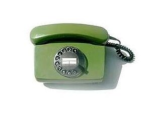 Telefon Wählscheibe grün
