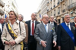 Jean-Marie Le Pen mit seiner Tochter Marine Le Pen Front National