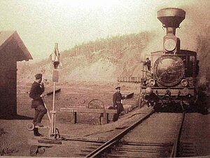 Zug Transsibirische Eisenbahn