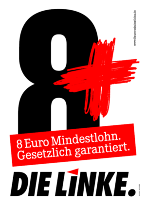 Wahlplakat die Linke