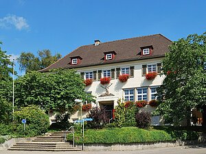 Rathaus in Hirschlanden (Ditzingen) in Baden-Württemberg