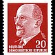 Briefmarke mit Walter Ulbricht