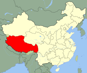 Karte Tibet