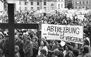 Demonstration gegen Abtreibung