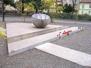Denkmal auf dem Hviezdoslav-Platz für die Kerzendemonstration in Bratislava Kerzendemonstration Bratislava