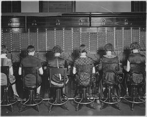 Telefonistinnen 1927 in den USA