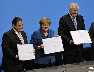 Unterzeichnung Koalitionsvertrag 2017