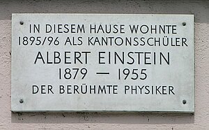 Einstein Gedenktafel