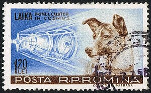 Briefmarke Laika