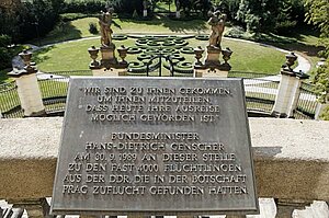 Deutsche Botschaft Prag 1989