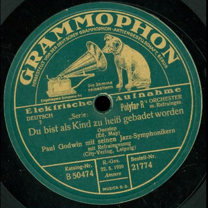 Schallplatte der Grammophon
