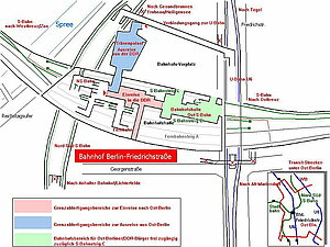 Bahnhof Friedrichstraße zu DDR-Zeiten