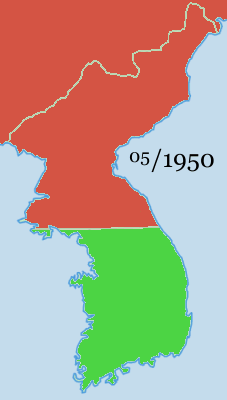 Grenzverläufe Koreakrieg