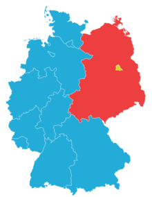 Berlin lag mit Westberlin und Ostberlin in der DDR Westberlin