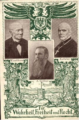 Wahlplakat der Zentrumspartei von 1870