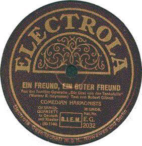 Plattenlabel von Ein Freund, ein guter Freund